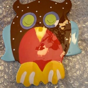 Coton Colors Multicolor Owl Decor